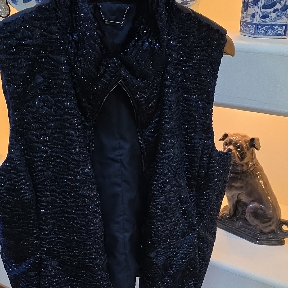 Chico's Midnight Textured Vest